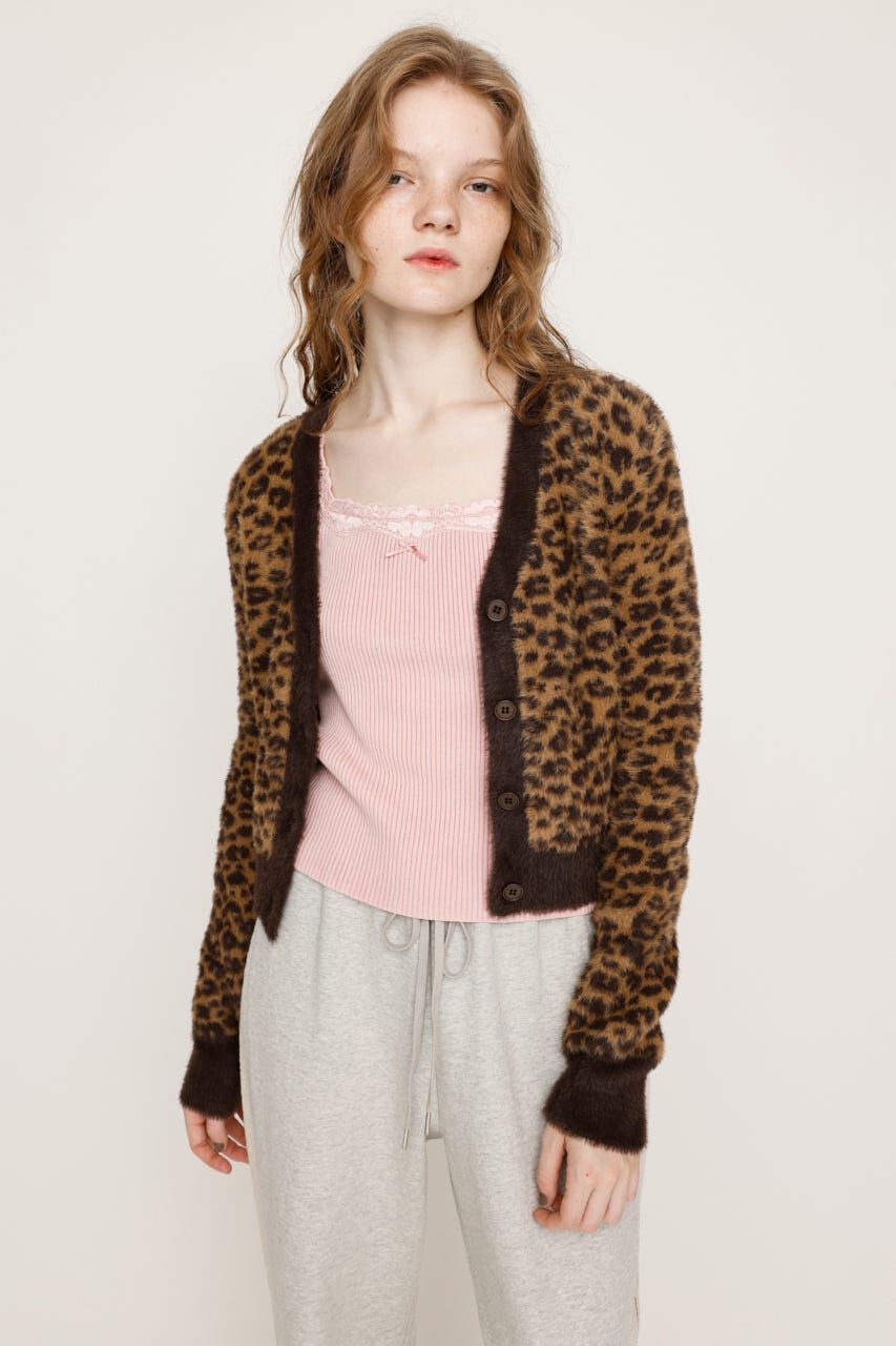 SLY「MINI SHAGGY V／N カーディガン」|カーディガン|