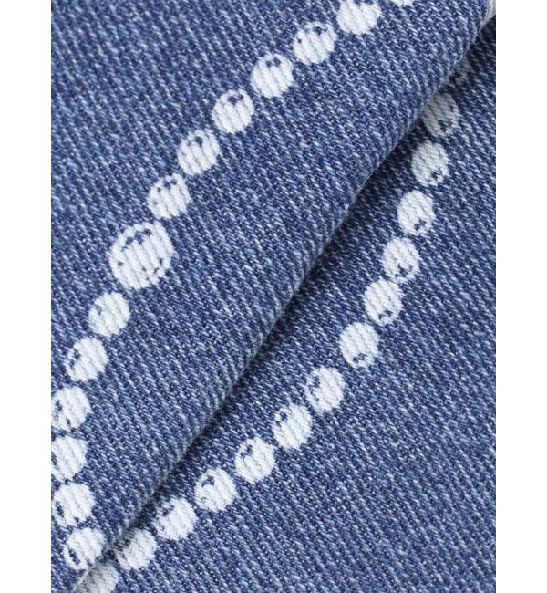 CALNAMUR「パールプリントデニムパンツ」|デニム|