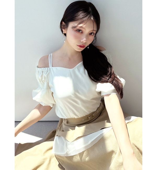 RESEXXY「ボリュームスリーブオフショルブラウス」|シャツ・ブラウス|