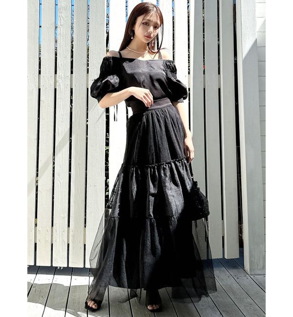 RESEXXY「ボリュームスリーブオフショルブラウス」|シャツ・ブラウス|