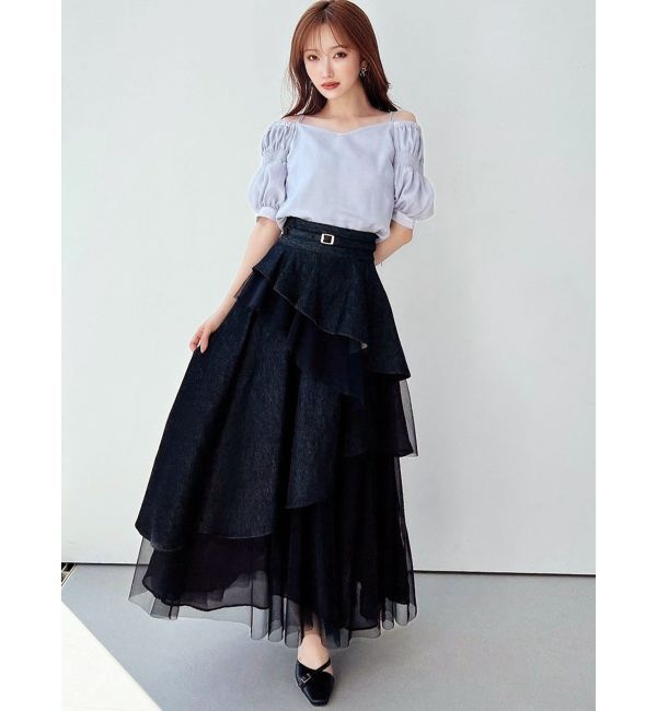 RESEXXY「ボリュームスリーブオフショルブラウス」|シャツ・ブラウス|