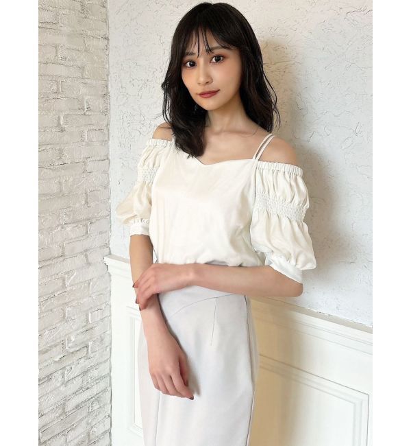 RESEXXY「ボリュームスリーブオフショルブラウス」|シャツ・ブラウス|