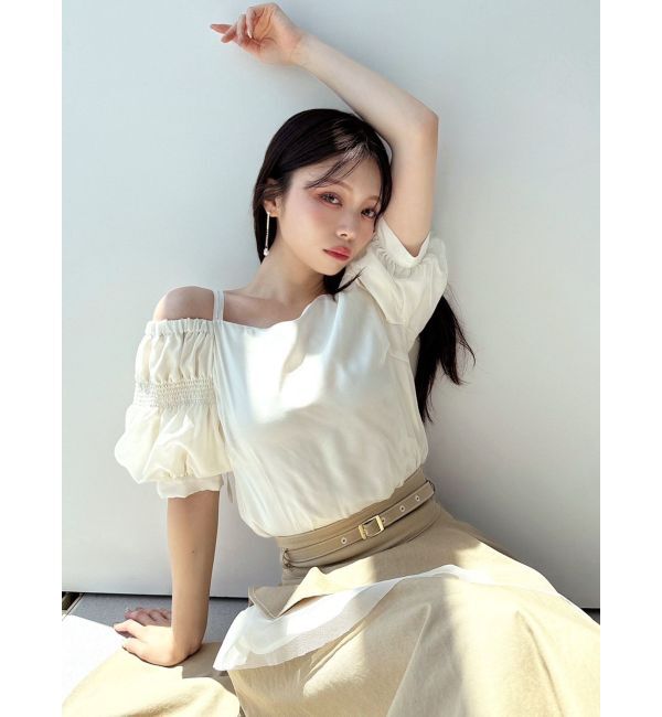 RESEXXY「ボリュームスリーブオフショルブラウス」|シャツ・ブラウス|