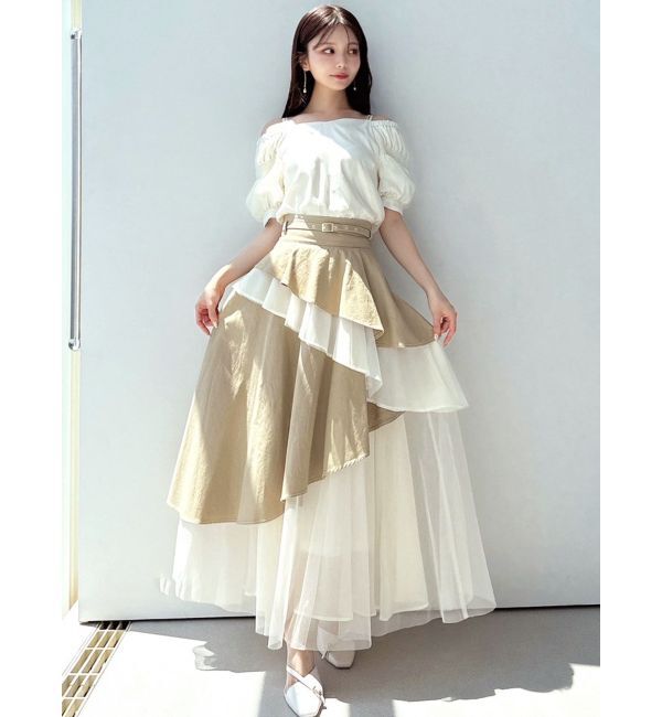 RESEXXY「ボリュームスリーブオフショルブラウス」|シャツ・ブラウス|