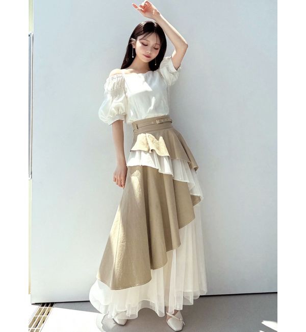 RESEXXY「ボリュームスリーブオフショルブラウス」|シャツ・ブラウス|