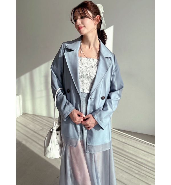 RESEXXY「シアーレイヤードジャケット」|テーラードジャケット|