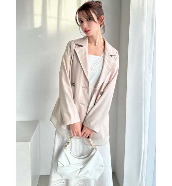 RESEXXY「シアーレイヤードジャケット」|テーラードジャケット|