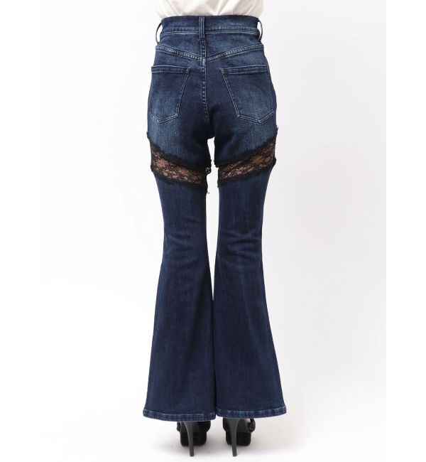 RESEXXY「レースドッキングデニムパンツ」|デニム|