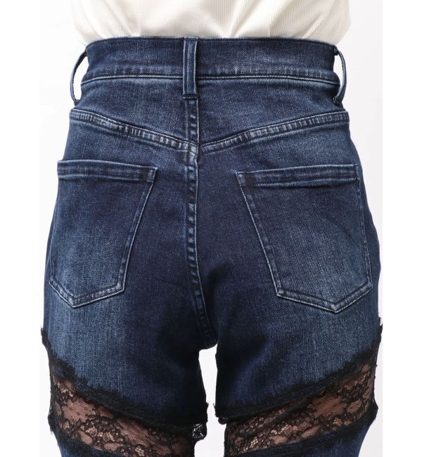 RESEXXY「レースドッキングデニムパンツ」|デニム|