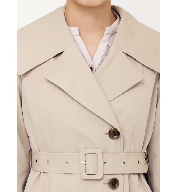 dazzlin「ビッグカラーフリルスリーブトレンチコート」|トレンチコート|