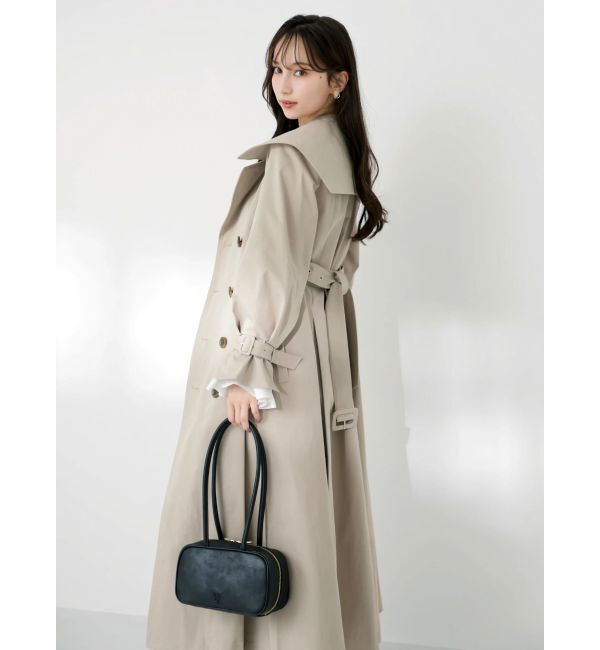 dazzlin「ビッグカラーフリルスリーブトレンチコート」|トレンチコート|