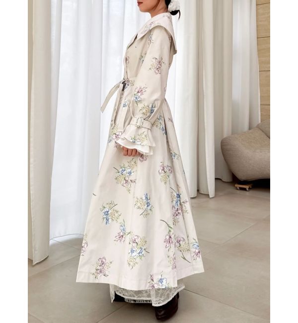 dazzlin「ビッグカラーフリルスリーブトレンチコート」|トレンチコート|