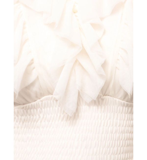 dazzlin「チュールフラワープリーツワンピース」|ワンピース|