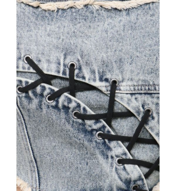 EMODA「カーブレースアップデニムビスチェ」|タンクトップ|