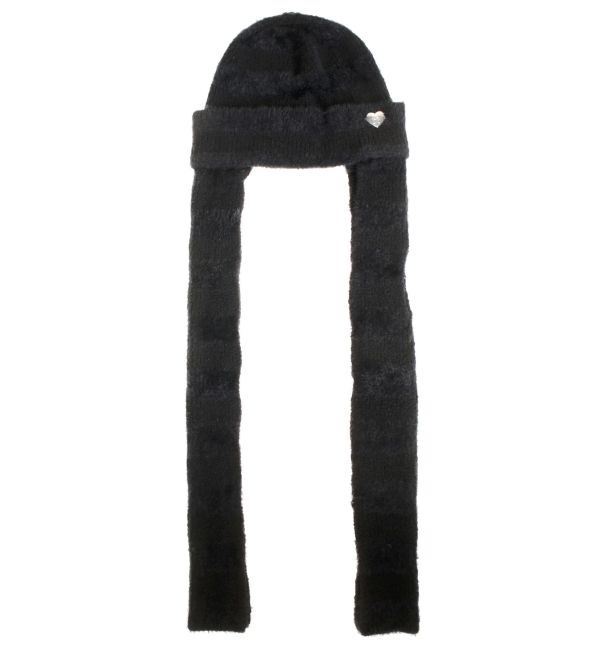 EMODA「ストライプシャギー2WAYビーニー」|ニット帽|