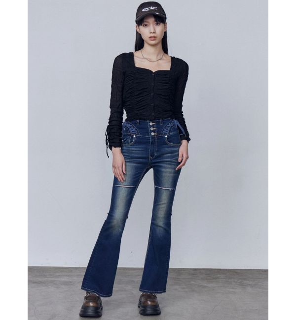 EMODA「ハートチェーンローファー」|ローファー|