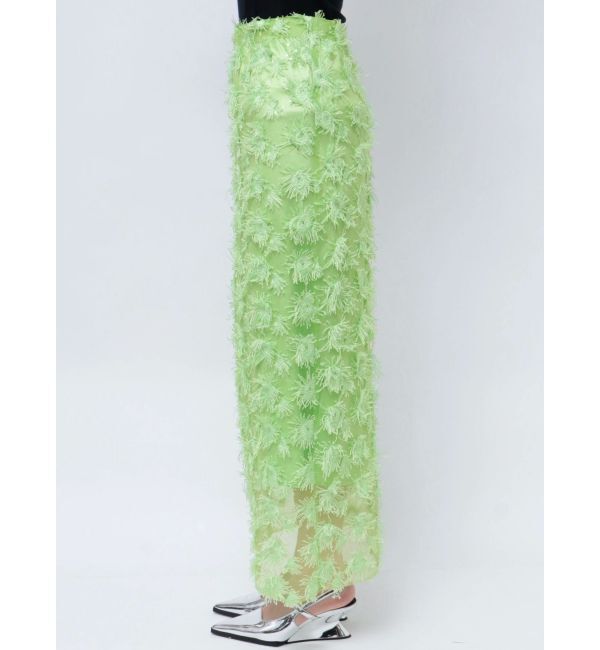 MERCURYDUO「【OUNNOUN】モチーフレースチュールタイトスカート」|スカート|