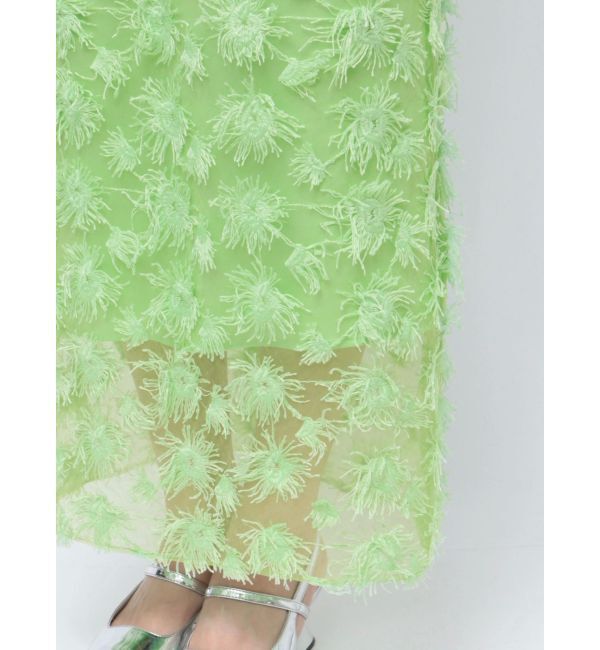 MERCURYDUO「【OUNNOUN】モチーフレースチュールタイトスカート」|スカート|