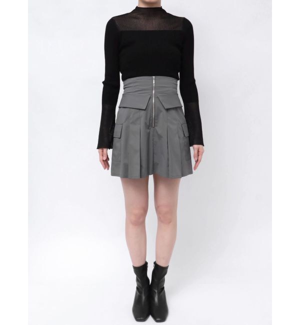 MERCURYDUO「タフタコルセットミニスカパン」|スカート|