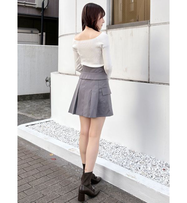 MERCURYDUO「タフタコルセットミニスカパン」|スカート|