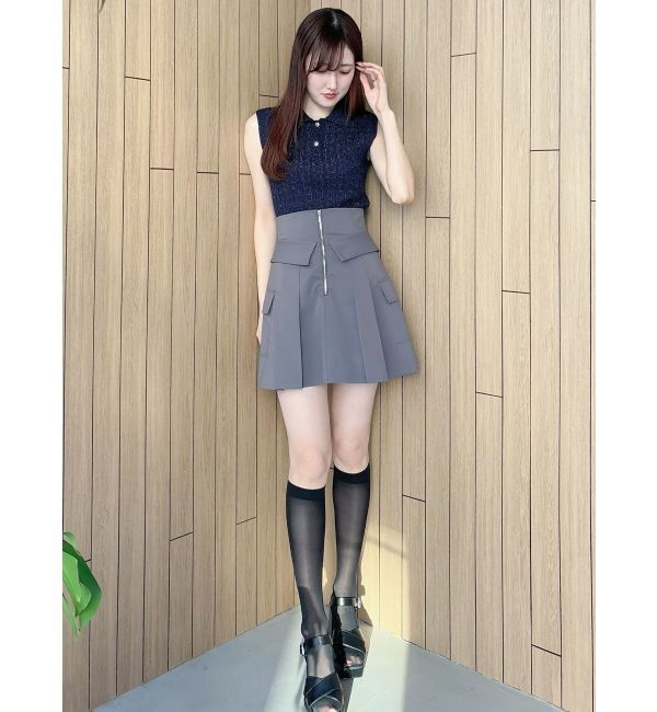 MERCURYDUO「タフタコルセットミニスカパン」|スカート|