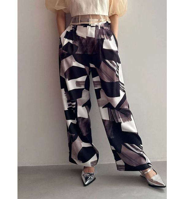 MERCURYDUO「【OUNNOUN】バックサテンタックパンツ」|その他|