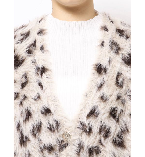 MERCURYDUO「ファーライクシャギーミドルカーディガン」|カーディガン|