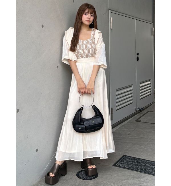 MURUA「シャイニーシアーショートシャツ」|シャツ・ブラウス|