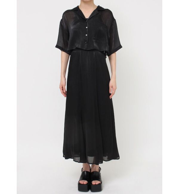 MURUA「シャイニーシアーショートシャツ」|シャツ・ブラウス|