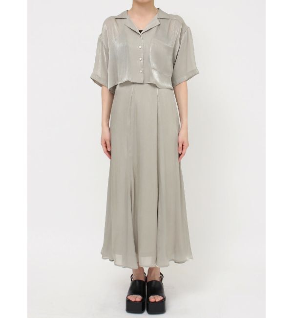 MURUA「シャイニーシアーショートシャツ」|シャツ・ブラウス|