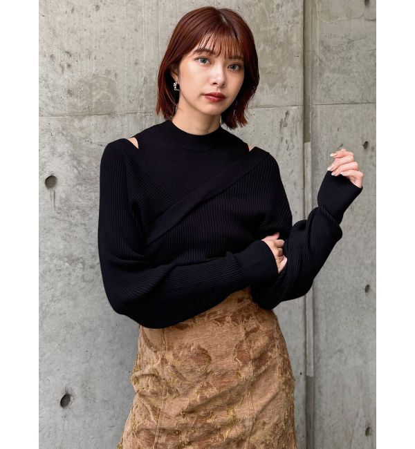 MURUA「カシュクールドッキングニット」|ニット・セーター|