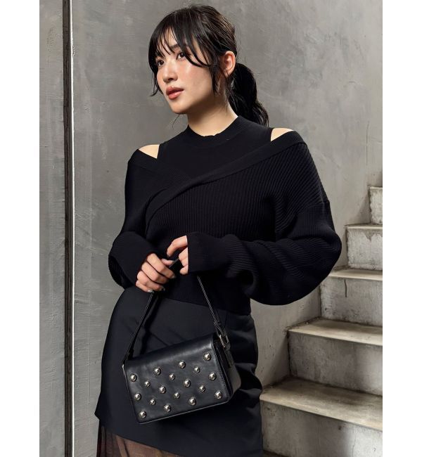 MURUA「カシュクールドッキングニット」|ニット・セーター|