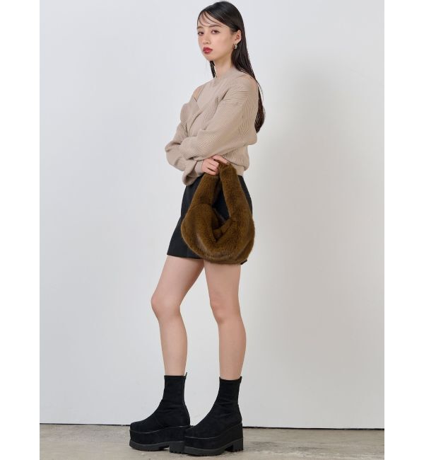 MURUA「カシュクールドッキングニット」|ニット・セーター|