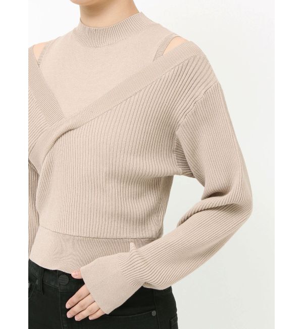 MURUA「カシュクールドッキングニット」|ニット・セーター|