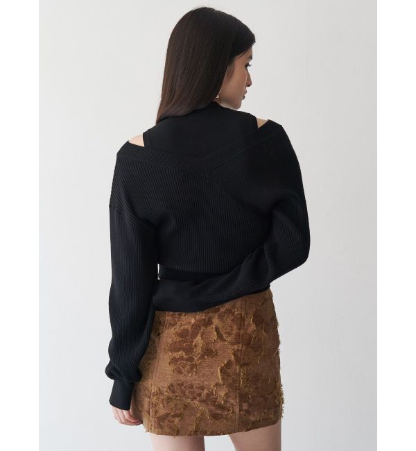 MURUA「カシュクールドッキングニット」|ニット・セーター|