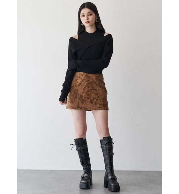 MURUA「カシュクールドッキングニット」|ニット・セーター|