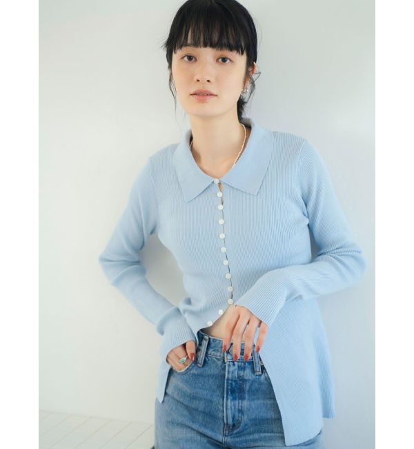 Ungrid「ボタンデザインニットカーディガン」|ニット・セーター|