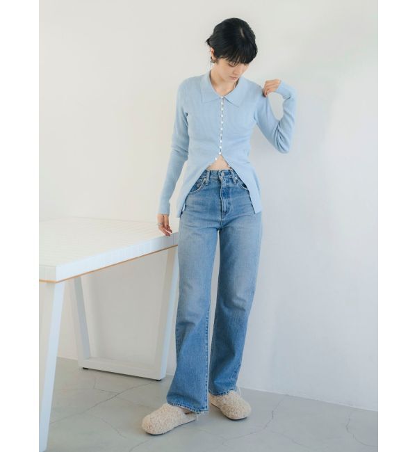 Ungrid「ヴィンテージルーズストレートデニム」|デニム|