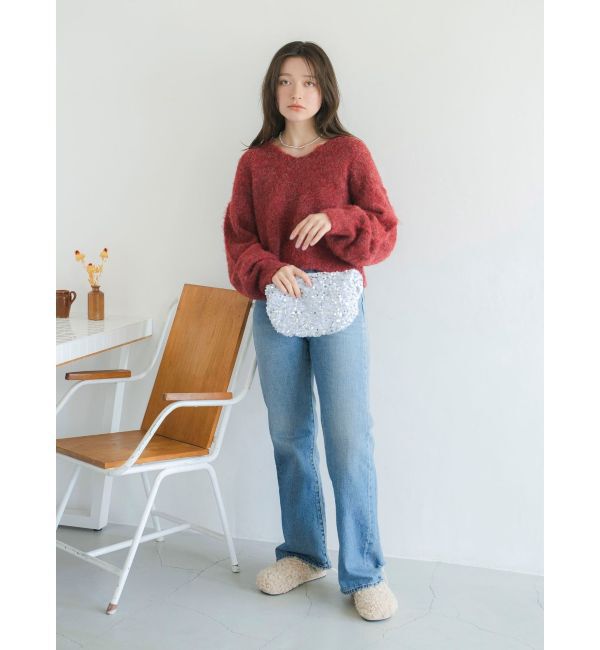 Ungrid「ヴィンテージルーズストレートデニム」|デニム|