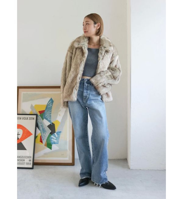 Ungrid「ヴィンテージルーズストレートデニム」|デニム|