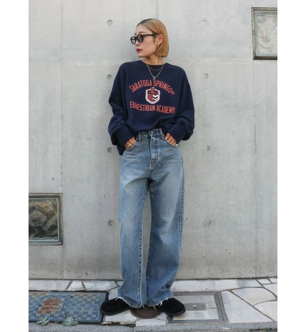 Ungrid「ヴィンテージルーズストレートデニム」|デニム|