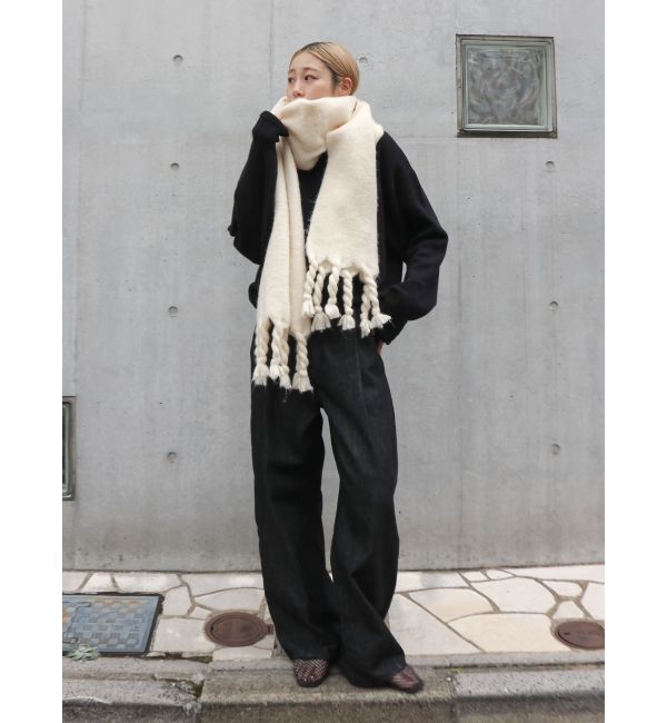 Ungrid「カシミヤ混スムース編みルーズニット」|ニット・セーター|