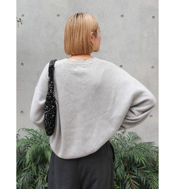 Ungrid「カシミヤ混スムース編みルーズニット」|ニット・セーター|