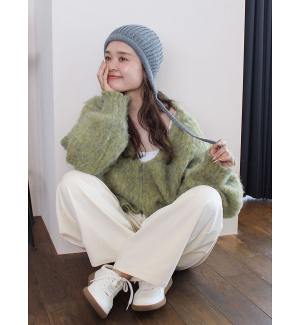 Ungrid「イヤーフラップニット帽」|ニット帽|