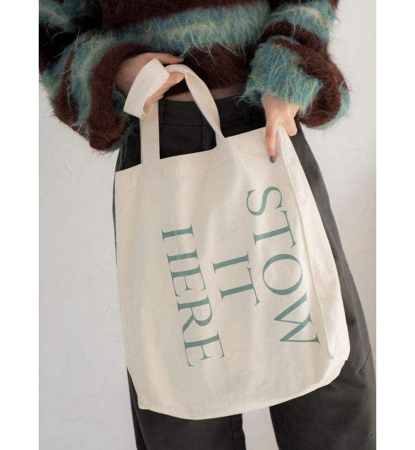 Ungrid「ビッグロゴトートバッグ」|トートバッグ|アイボリー