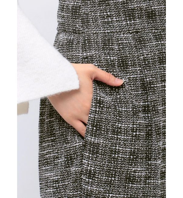 LAGUNAMOON「カットツイードフロントZIPパンツ」|その他|