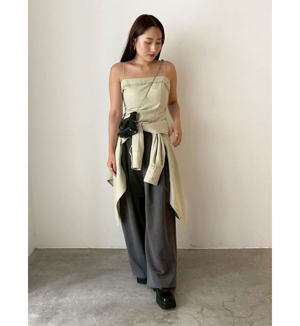 LAGUNAMOON「ツイードビッグシャツ」|シャツ・ブラウス|