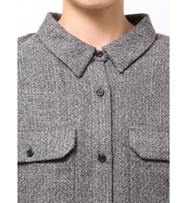 LAGUNAMOON「ツイードビッグシャツ」|シャツ・ブラウス|