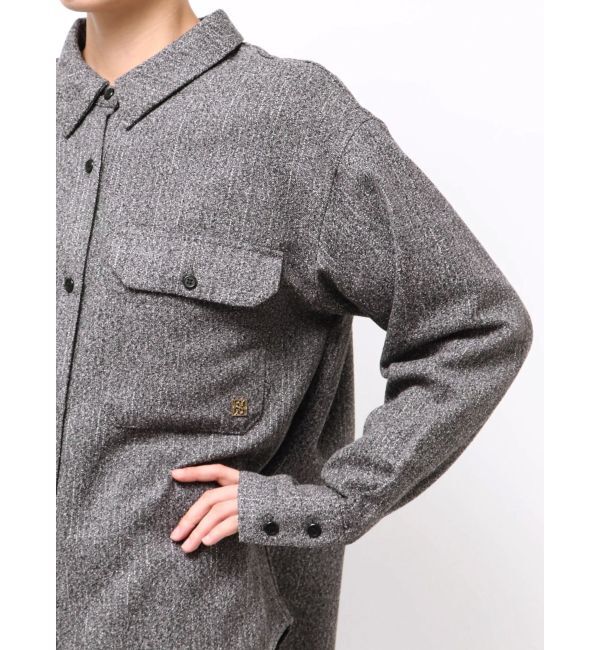 LAGUNAMOON「ツイードビッグシャツ」|シャツ・ブラウス|