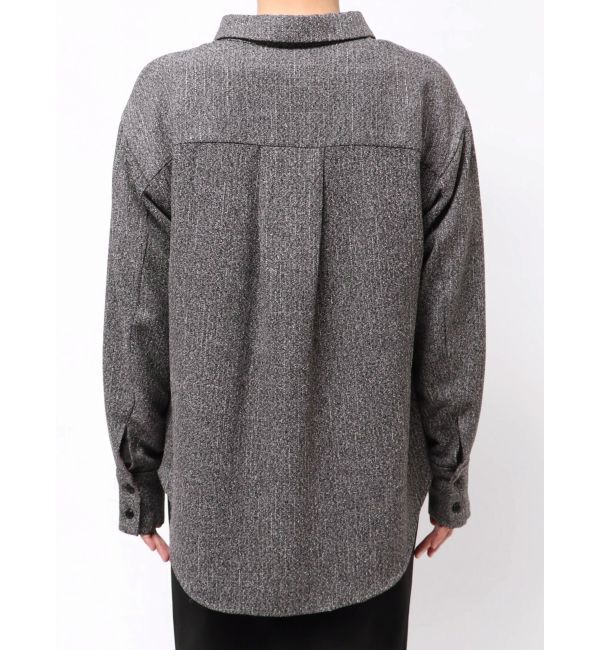LAGUNAMOON「ツイードビッグシャツ」|シャツ・ブラウス|